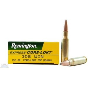 Remington Express 308 Winchester Ammo 150 Grain Core-Lokt Pointed Soft Point 20/bx - R308W1