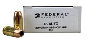 Federal 45 ACP 230gr Hi Shok 45D