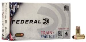 Federal Federal TP40VHP1 Train + Protect 40 S&W 180 gr Versatile Hollow Point 50 Per Box/ 10 Case