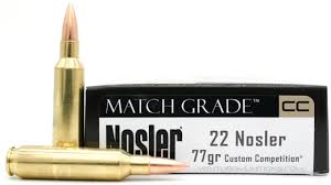 Nosler 22 Nosler 77gr custom competition