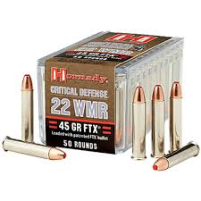 Hornady Critical Defense 22 Winchester Magnum Rimfire Ammo 45 Grain Flex Tip Expanding 50/bx - 83200