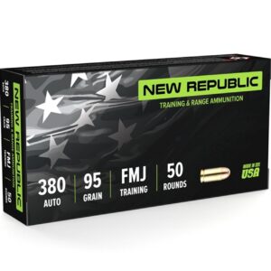 New Republic 380 Auto 95gr FMJ Box of 50 NR3809550