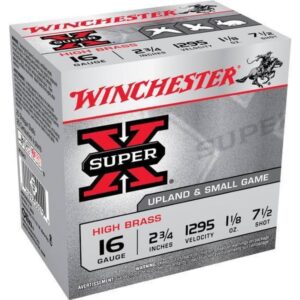 Winchester Super-X 16 ga 2-3/4" #7.5 Shot 1-1/8 oz X16H7A