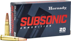 Hornady Subsonic 7.62x39mm Ammo 255 Grain Hornady Sub-X Polymer Tip Box of 20 80787