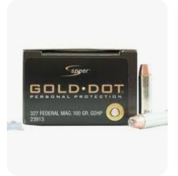 Speer Ammo 23913 Gold Dot 327 Federal Magnum 100 GR Gold Dot Hollow Point - 20rd Box