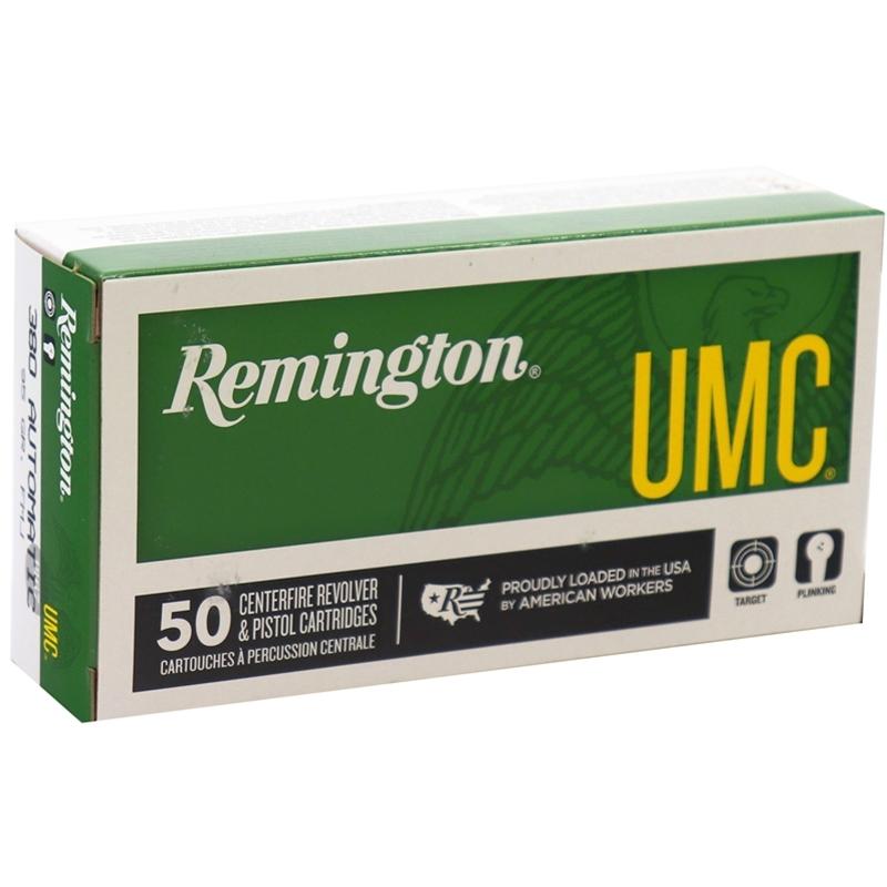Remington UMC 380 ACP 95gr. Full Metal Jacket 50 Rounds