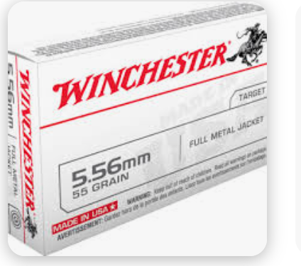 Winchester USA 5.56x45mm NATO M193 Ammo 55 Grain Full Metal Jacket - WM193K