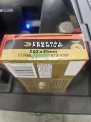 Federal Gold Medal 7.62x51mm NATO Ammo 175 Grain Sierra MatchKing Hollow Point 20/bx - GM762M2 (AKA m118 long range)