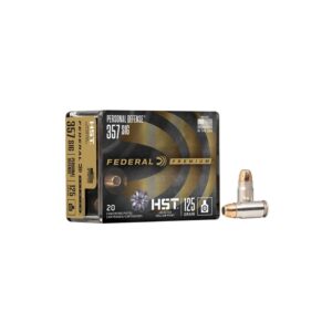 Federal HST 357 SIG Ammo 125 Grain Jacketed Hollow Point 20/bx - P357HST1S