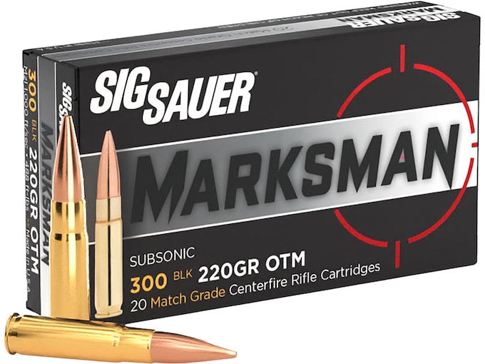 Sig Sauer Match Grade 300 Blackout 220gr OTM ammunition