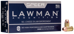 Speer Lawman .45 GAP 200 gr TMJ 50 rd box ammunition