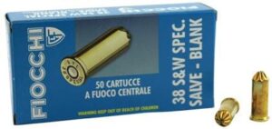 Fiocchi Revolver Blanks Brass .38 SPL 50-Count