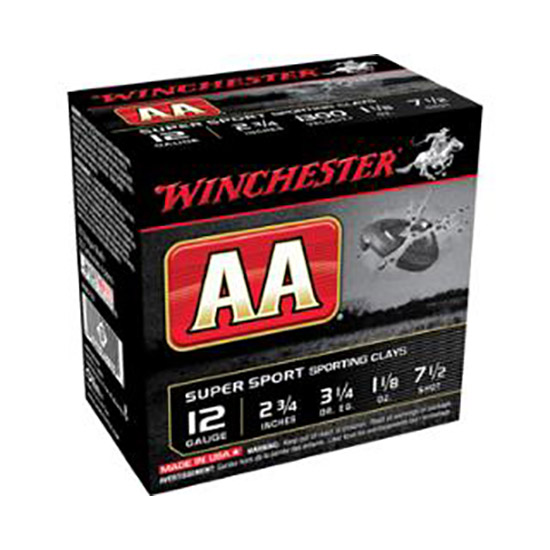 WIN AA SUPER SPORT 12GA 1-1/8OZ #8 25/10
