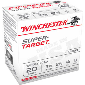 WIN SUPER TARGET 20GA LT 2.75 7/8OZ #8 25/10
