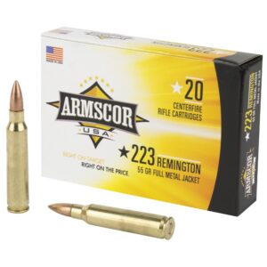 Armscor USA .223 Remington Ammunition 20 Rounds FMJ 55 Grain - AC223