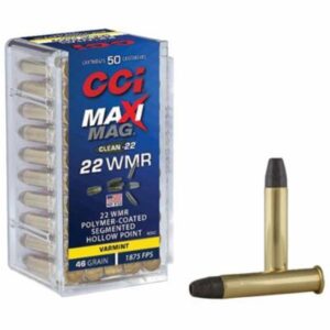 CCI Maxi-Mag Clean 22 WMR Ammo 46 Grain Polymer - Coated Segmented Hollow Point 50/bx - 927CC