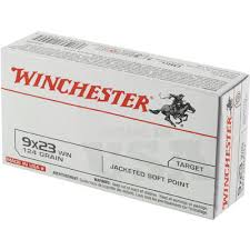 Winchester USA 9x23mm Winchester 124 Grain Jacketed Flat Nose 50/bx - Q4304
