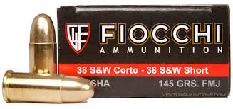 Fiocchi 38SW Short 145gr FMJ 50/bx