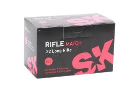 SK Rifle Match 22LR 40gr lead round nose 500/brick