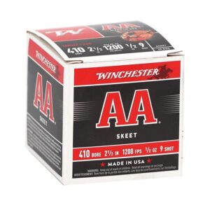 Winchester AA Target 410 Bore Ammo 2-1/2" 1/2 oz #9 Shot 25/bx - AA419