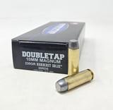 DoubleTap 10mm Mag Ammunition Hardcast Solid 10MA230HC20 230 Grain Wide Flat Nose Gas Check 20 Rounds