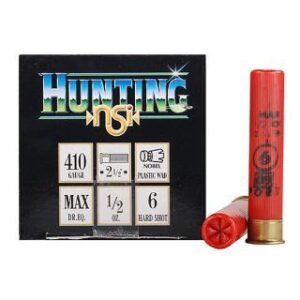 Nobelsport .410 Gauge 1/2 Oz 2.5in Shotgun Ammo, #6, 25 Rounds, ANS4126