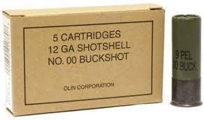 Winchester Military Grade 12 Gauge Ammo 2-3/4" 00 Buckshot 9 Pellets 5/bx - Q1544
