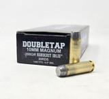DoubleTap 10mm Magnum Ammunition Hardcast Solid 200 Grain Wide Flat Nose Gas Check 20 Rounds - 10MA200HC20