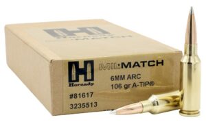 Hornady Mil*Match 6mm ARC 106gr A-Tip 20/bx - 81617