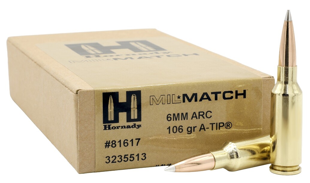 Hornady Mil*Match 6mm ARC 106gr A-Tip 20/bx - 81617