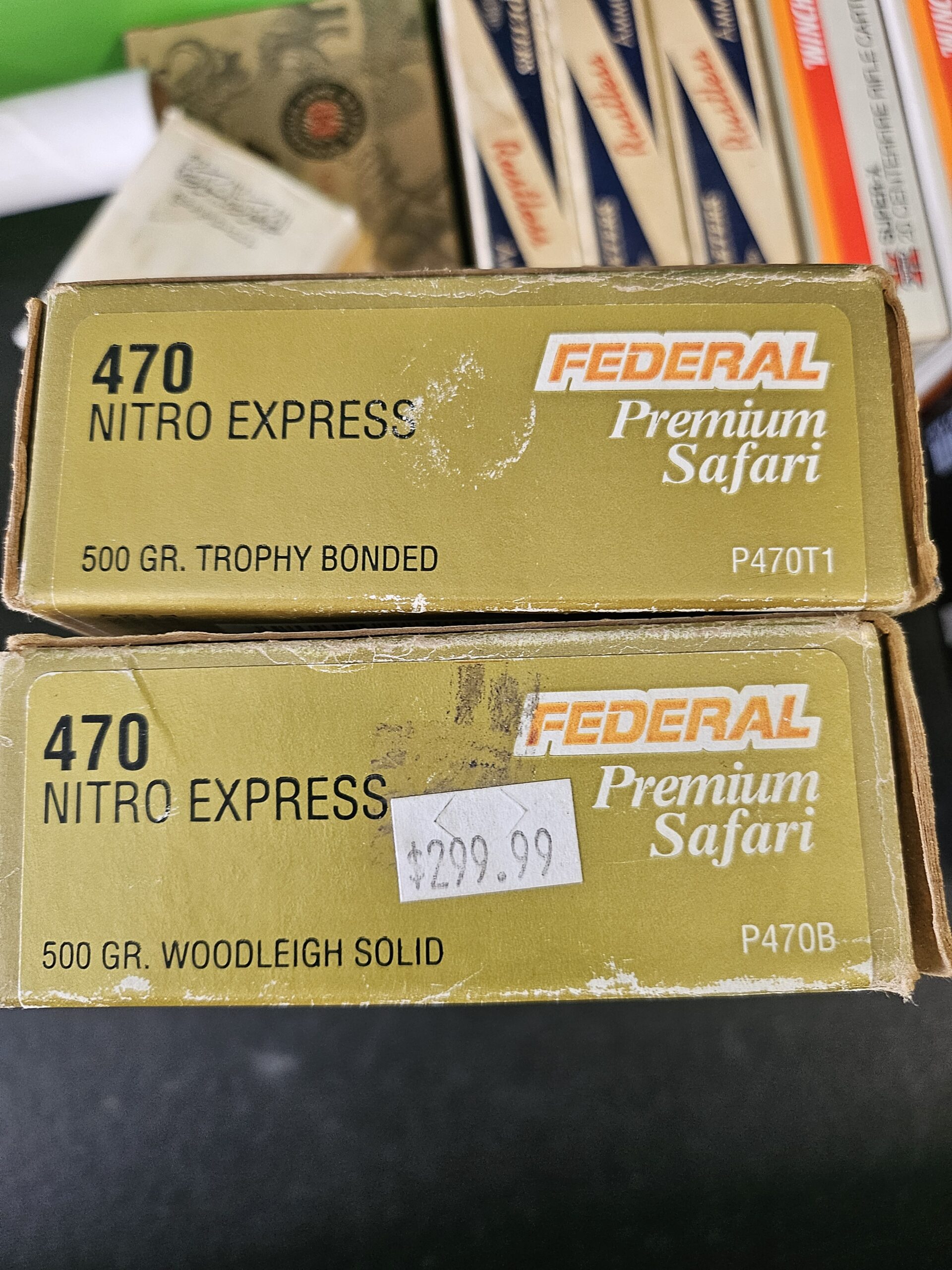 Federal Premium Safari 470 NITRO EXPRESS 500GR WOODLEIGH SOLID 20/bx - P407B