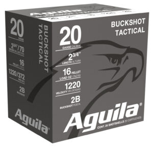 AGU BUCKSHOT 20GA 2.75 1OZ 2BUCK 25/10
