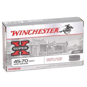 Winchester Super-X 45-70 Government Ammo 405 Grain Flat Nose 20/bx - X4570CB
