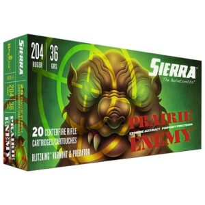 Sierra Ammo 204 Ruger 36 GR BlitzKing 20-round box