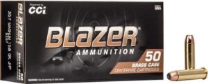 CCI Blazer Brass 357 Magnum Ammo 158 Grain Jacketed Hollow Point 50/bx - 5207