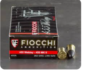 Fiocchi 455 Webley 262gr LRN 50/Bx - 455A