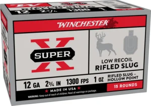 WINCHESTER 12 GA 2-3/4" SUPER-X 15-PACK LOW RECOIL 1 OZ 15RD/BX 10BX/CS