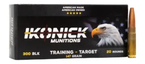 IKONICK USA 300 B/O 147GR PREMIUM RANGE 20RD BOX/500RD CASE