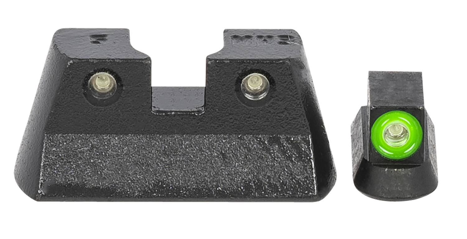 Meprolight USA 477773111 Hyper-Bright Green Tritium Green Outline Front Sight-Green Tritium Black Outline Rear Sight CZ 75/82/83/85