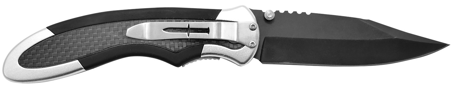 Camillus 19079 Chameleon 3.50" Folding Drop Point Plain Black Carbonitride Titanium AUS-8A SS Blade, Carbon Fiber/Aluminum Handle