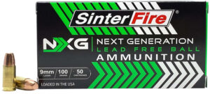 SinterFire Inc SF9100NXGLF9mm Luger 100gr 50 Per Box/20 Case