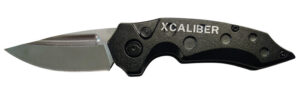 Xcaliber Knife Company Switch Blade 2.41" Folding Drop Point Plain Stainless D2 Steel Blade. 4.15" Aluminum Handle