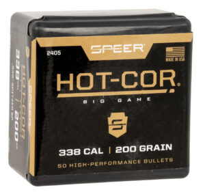 Speer Hot-Cor .338 200 Grain Spitzer Soft Point Rifle Bullet 50/bx - 2405