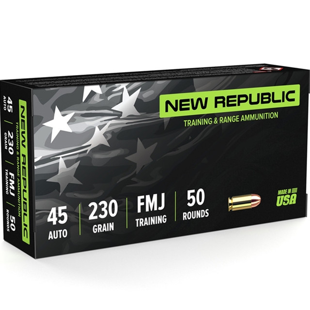 New Republic 45 ACP 230gr FMJ 50/bx
