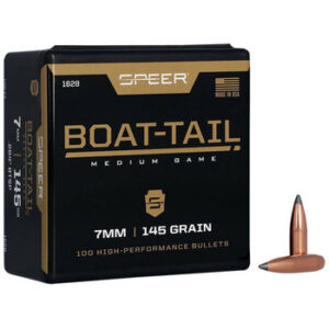 Speer 7mm (.284) 145 Grain Jacketed Soft Point Boat-Tail Rifle Bullet 100/bx -1628