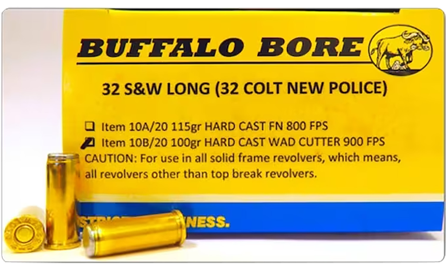 Buffalo Bore Ammunition 26A20 Personal Defense Strictly Business 460S&W Mag 300gr Semi Jacketed Flat Point 20 Per Box/12 Case