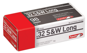 Aguila 32 S&W Long Ammo 98 Grain Round Nose Box of 50