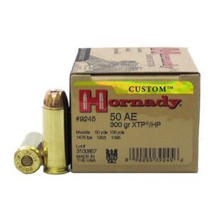 Hornady Custom 50 AE 300 Grain XTP Hollow 20/bx - 9245
