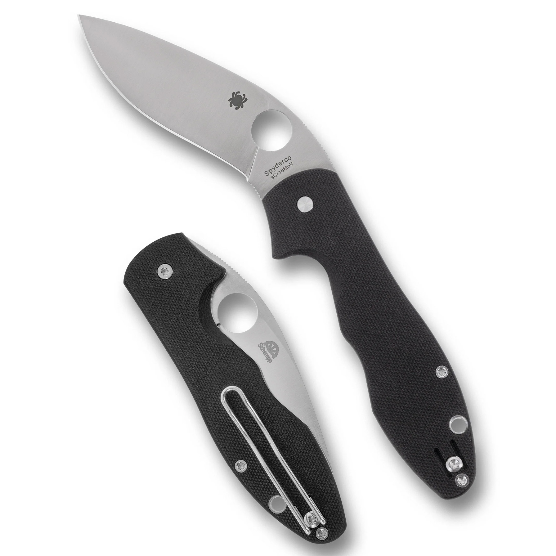 SPY RETRACT 3.4" KUKRI BLK-G10