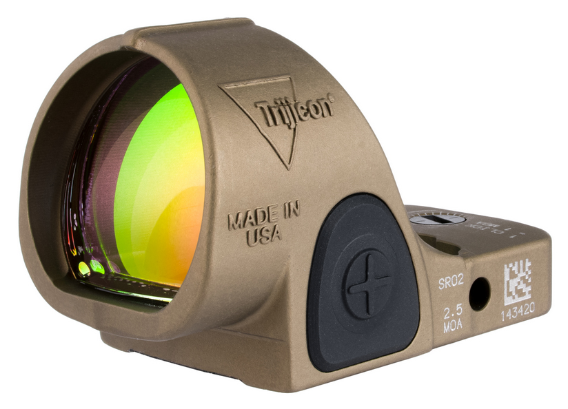 TRIJICON SRO ADJ SIGHT LED 2.5 MOA RED DOT COY
